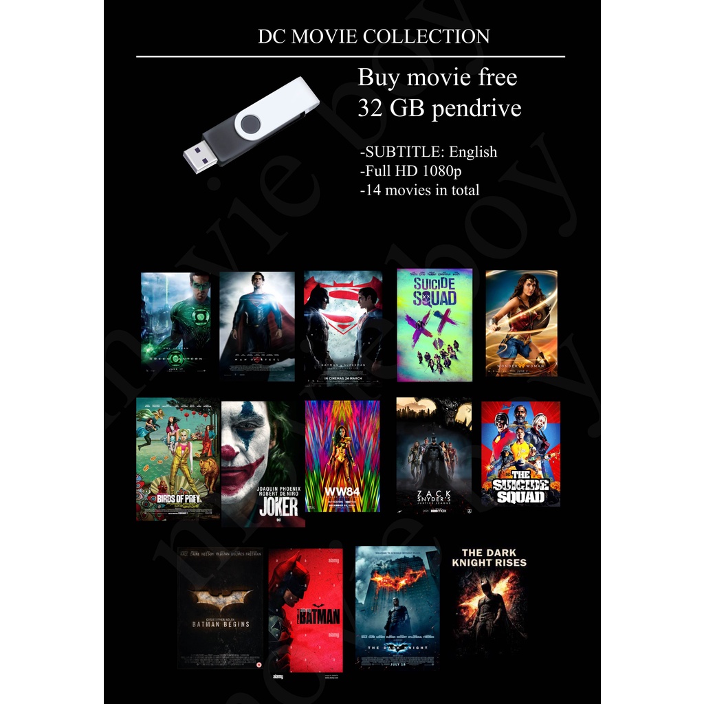 Pendrive-32GB (DC MOVIE COLLECTION) | Shopee Malaysia