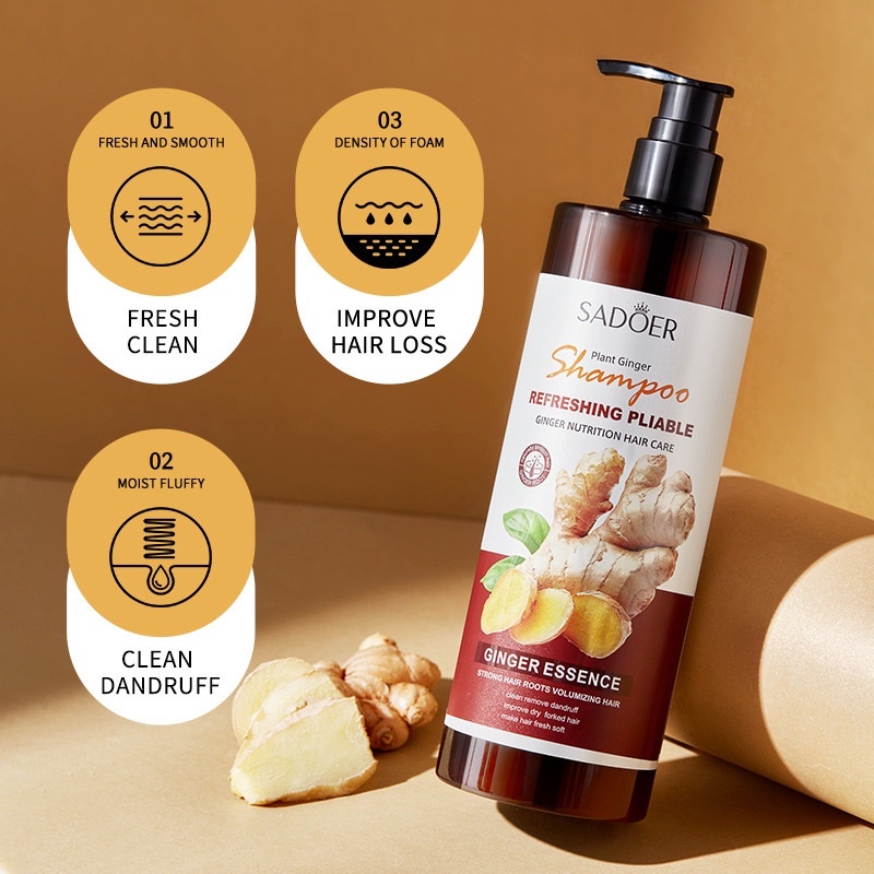 Sadoer Ginger Essence Refreshing Shampoo|500ml