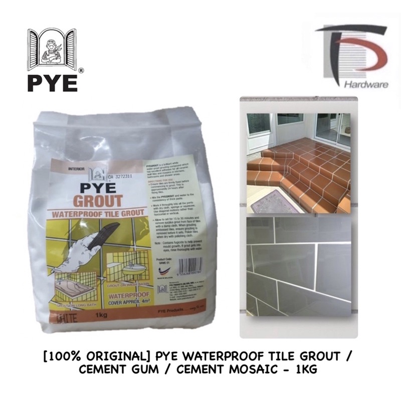[100 ORIGINAL] PYE WATERPROOF TILE GROUT / CEMENT GUM / CEMENT MOSAIC