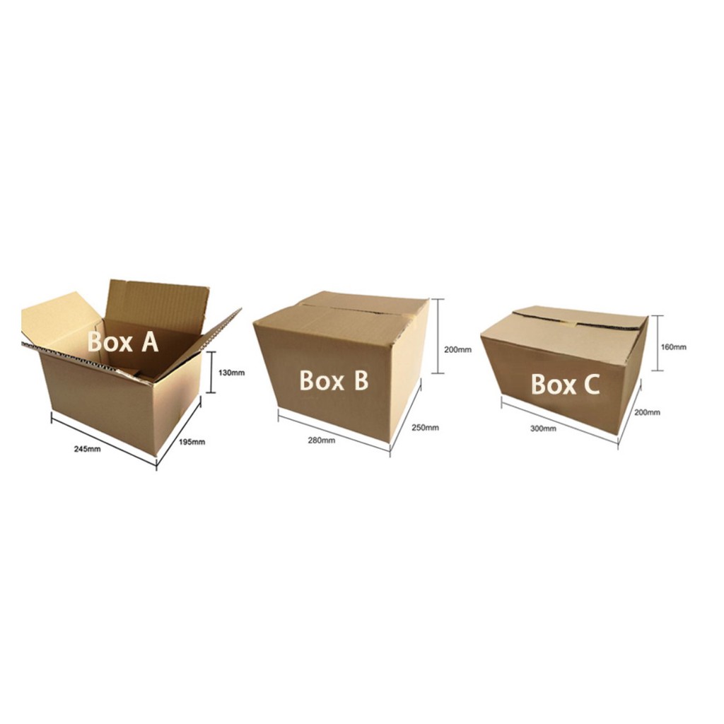 Packing Carton Parcel Box/纸箱/Kotak bungkus/Corrugated (10 Pieces