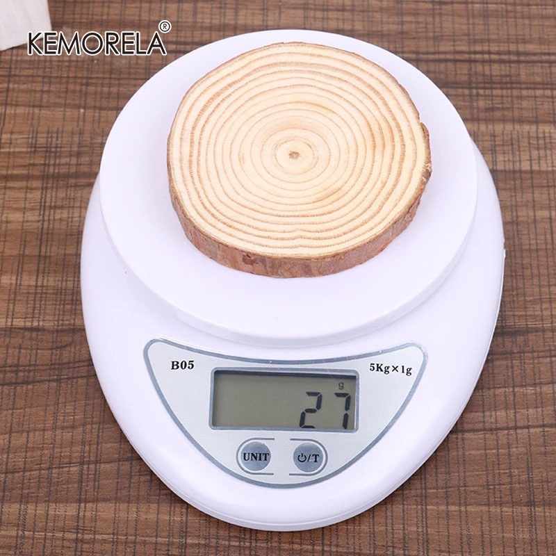 Digital Kitchen Food Diet Postal Scale – Stainless Steel, LCD Display, 1g-5kg, Silver