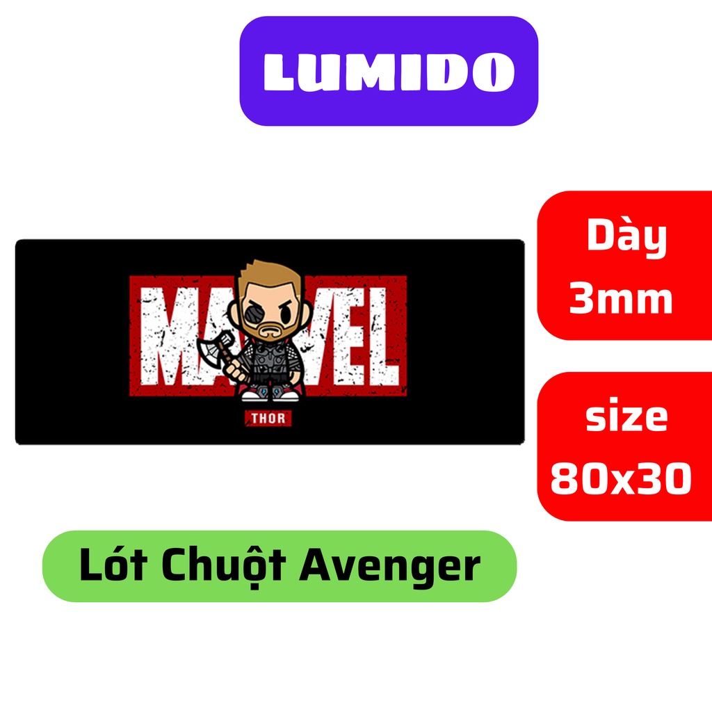 Large Gaming Mouse Pad with superhero Thor character Chibi version ...