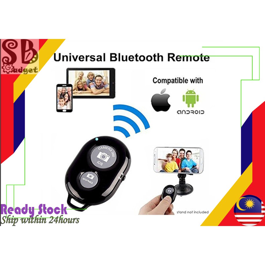 𝗙𝗥𝗘𝗘 𝗕𝗔𝗧𝗧𝗘𝗥𝗬 》 iOS / Android Bluetooth Shutter Selfie Remote Control