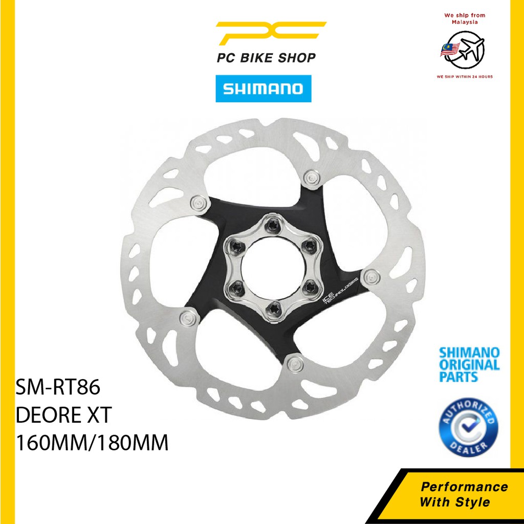 Shimano XT SM-RT86 6 Bolt 160/180mm 6-Bolt Rotor Ice-tech RT86 | Shopee ...
