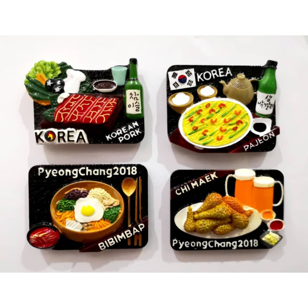 [BB3] KOREA ~ Korean Food Fridge Magnet ~ Creative Food Fridge Magnets ...