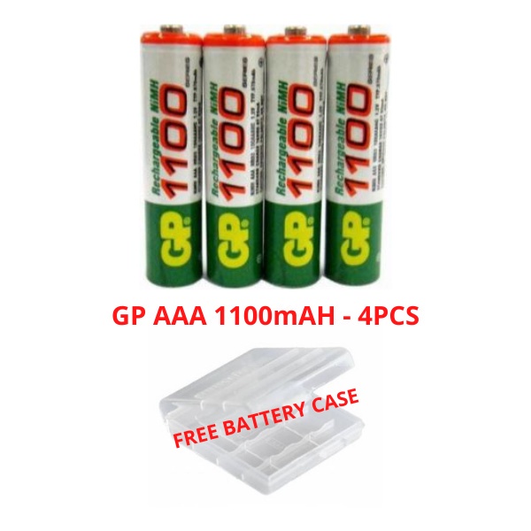 GP Rechargeable Battery 4PCS AAA\AA 1100MAH 3600MAH 1.2V Rechargeable