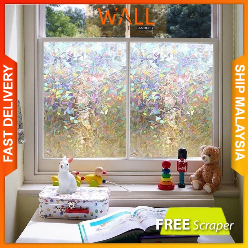 Window Film 3D Refractive Glass Sticker Window Tinted Shading Film Tint