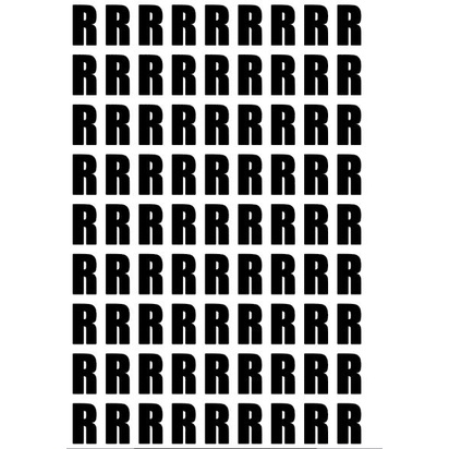 STICKER ALPHABET R LETTERS FOR BALLOON (A4 SIZE) | Shopee Malaysia