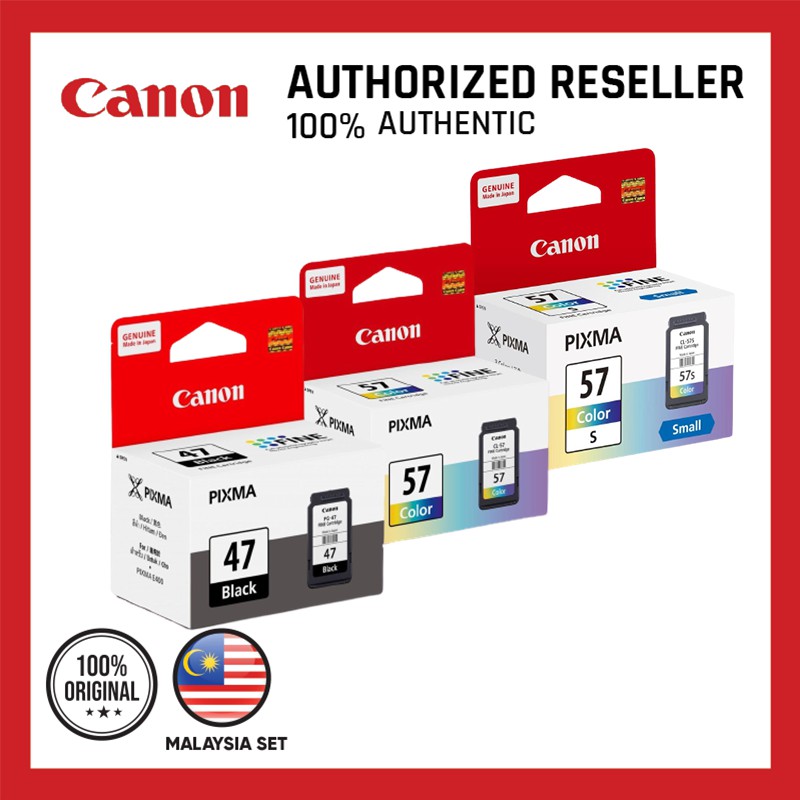 Canon Ink Catridge PG-47 (Black) & CL-57/57s (Colour) | Shopee Malaysia