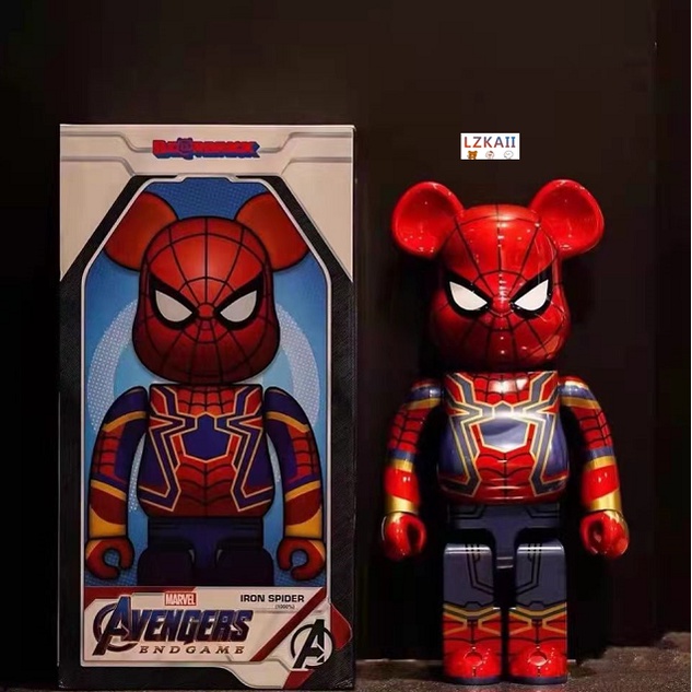 Bearbrick × Marvel - Spider-Man Iron Man 400% Gear Joint 28 cm be