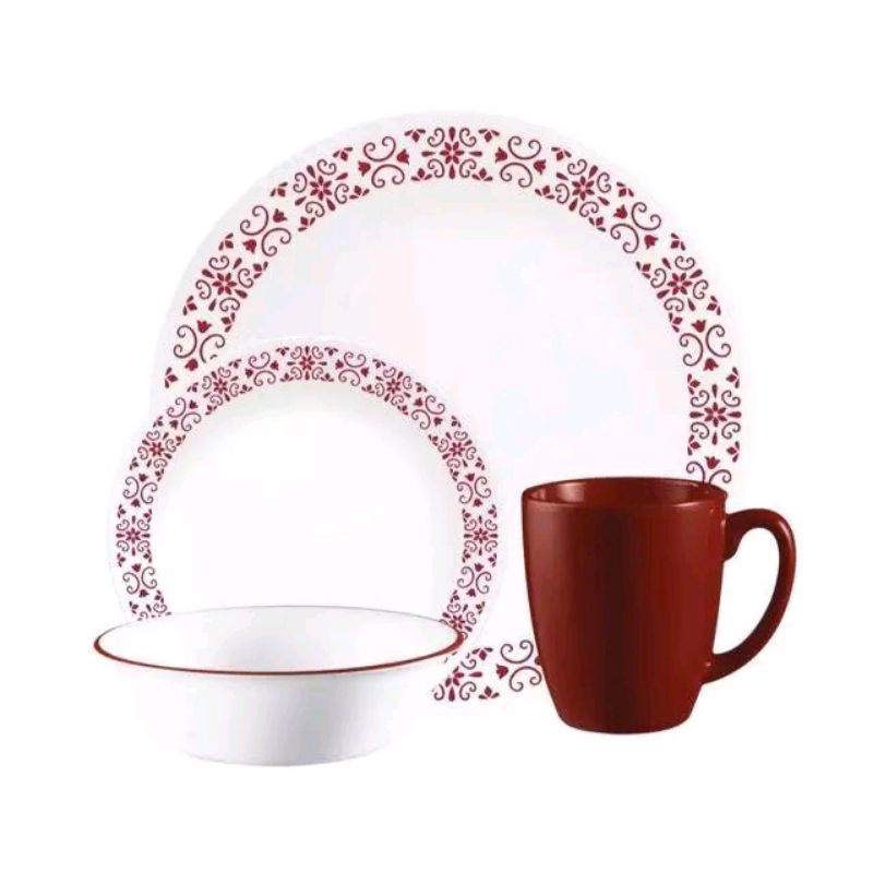 Corelle Red Trellis Loose Items | Shopee Malaysia