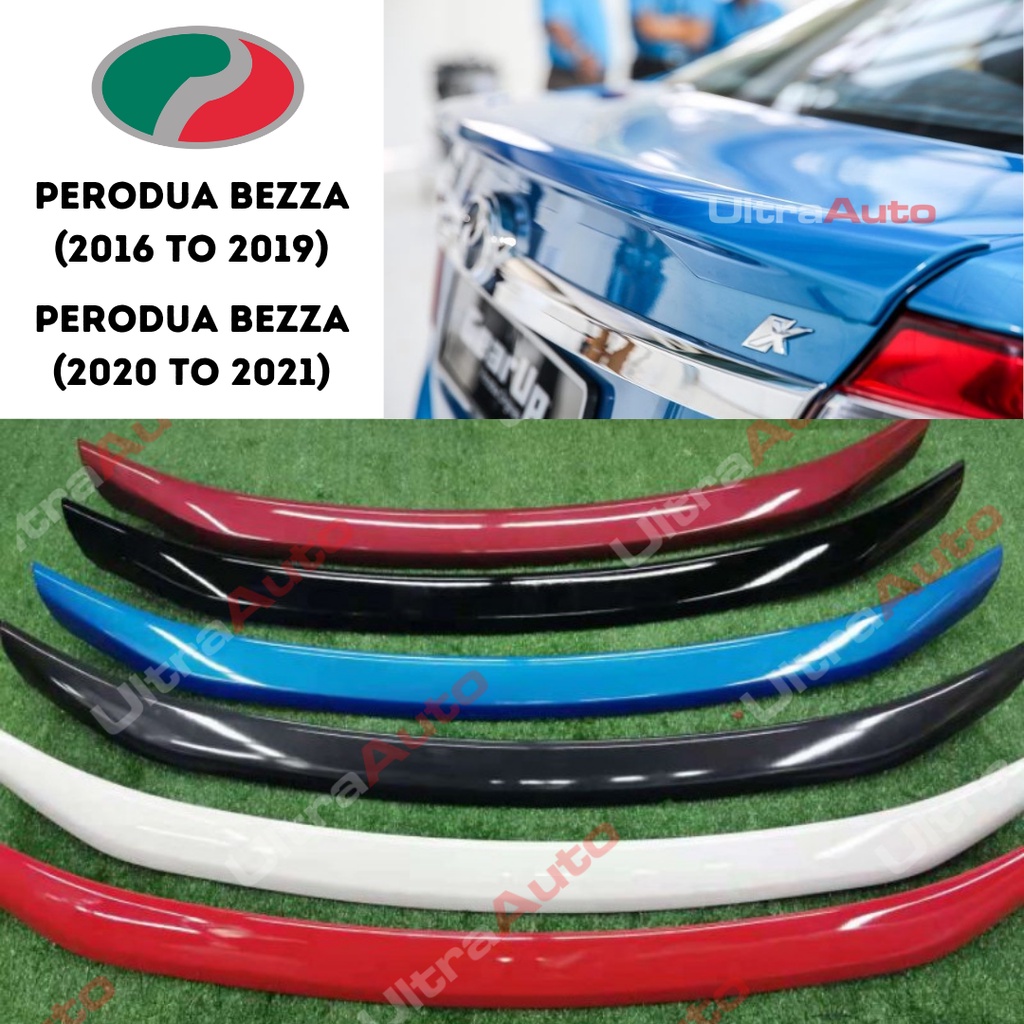 Perodua Bezza Spoiler (High Quality ABS Material)(Made in Malaysia) OEM ...