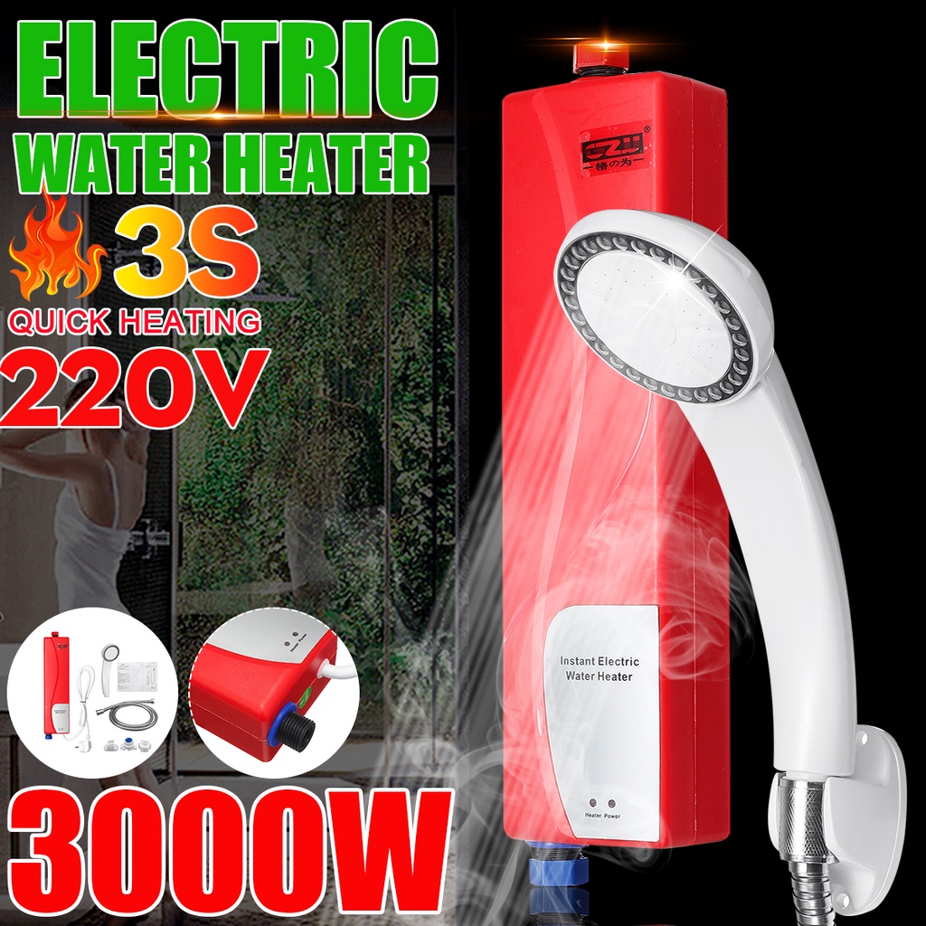 3000W Kitchen Mini Electric Water Heater Tankless Instantaneous Water