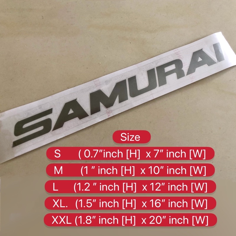 (Ready Stock ) S514# Samurai Car Sticker | Shopee Malaysia