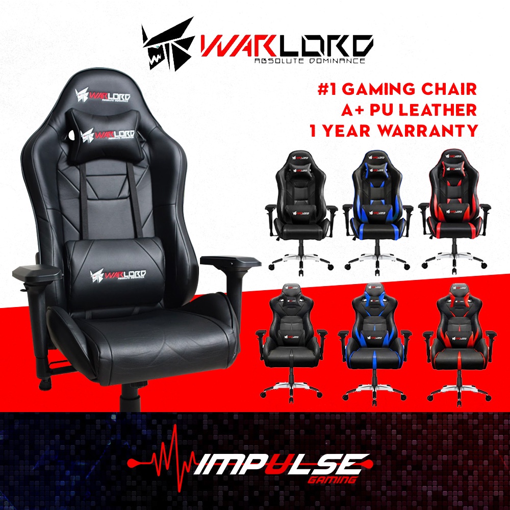 READY STOCK Warlord Project Gaming Chair Phantom Templar Red