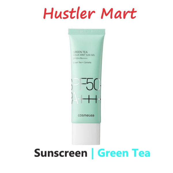 Cosmetea Green Tea Aqua Mint Sun Gel 50ml (SPF50+/PA++++) | Shopee Malaysia