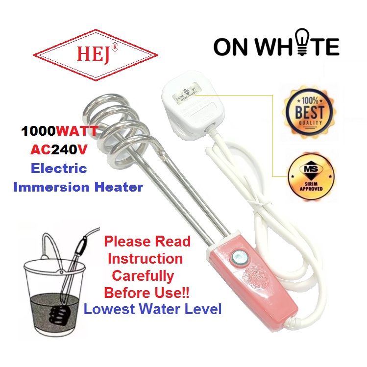 1000W Electric Immersion Heater 220V/240V Heater Boiler with Sirim 13A