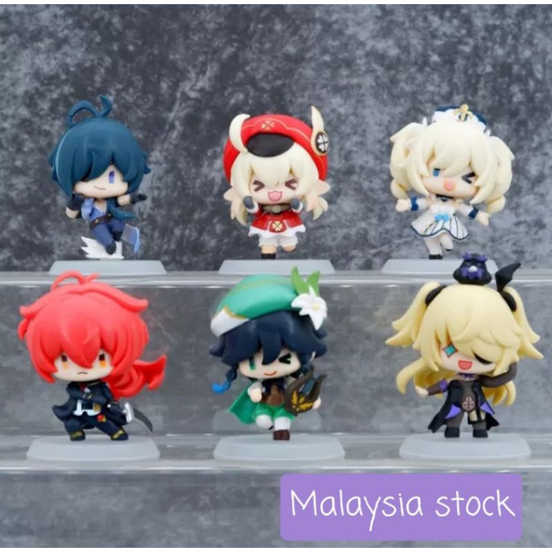 Genshin Impact mini figure chibi anime game | Shopee Malaysia