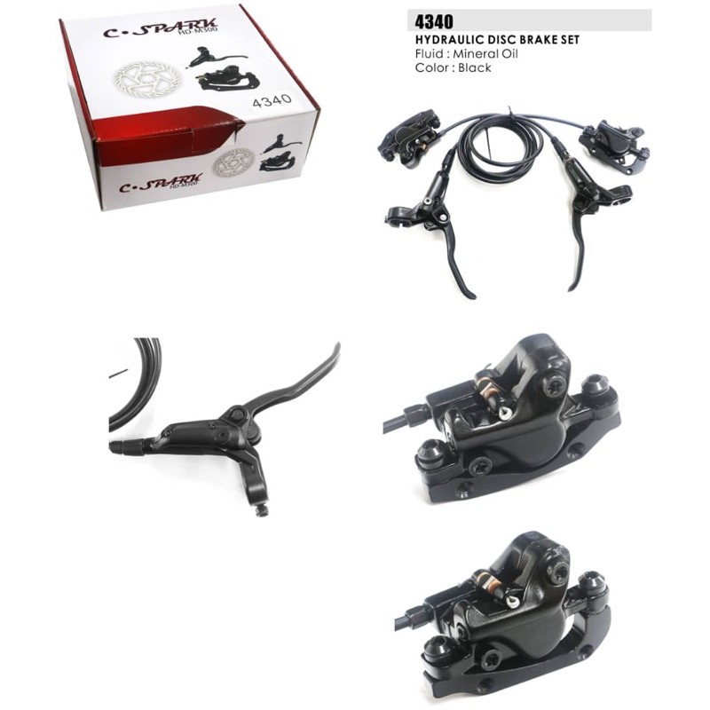 READY STOCK X SPARK BICYCLE HYDRAULIC DISC BRAKE SET Shopee Malaysia