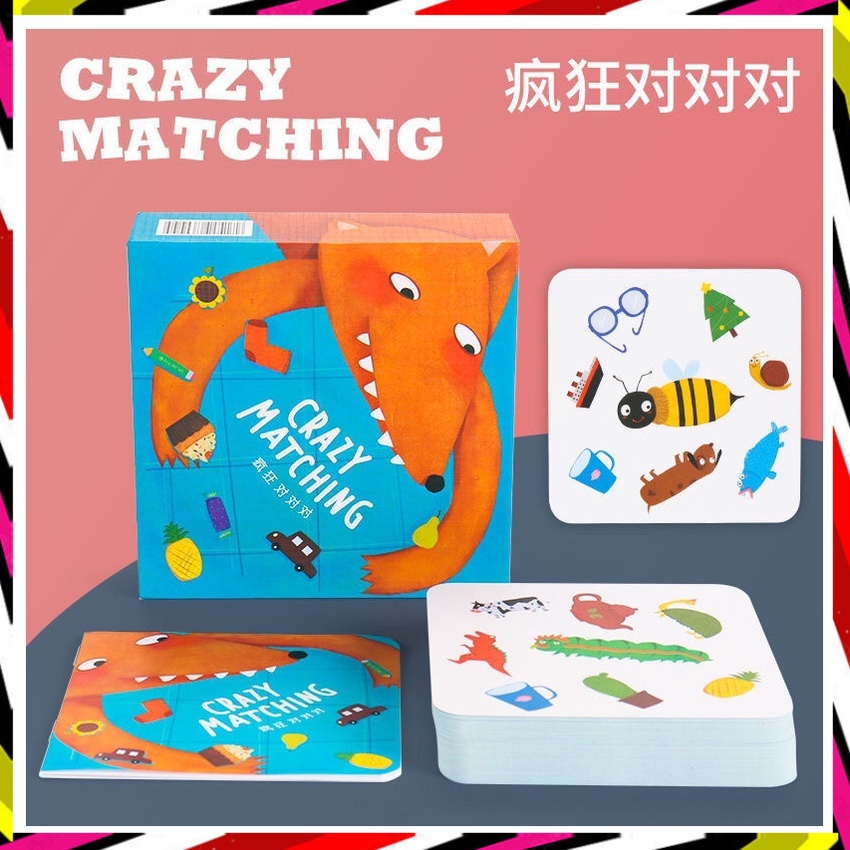 疯狂对对碰 Crazy Matching Card Board Game Memory game Matching game 对对碰 ...