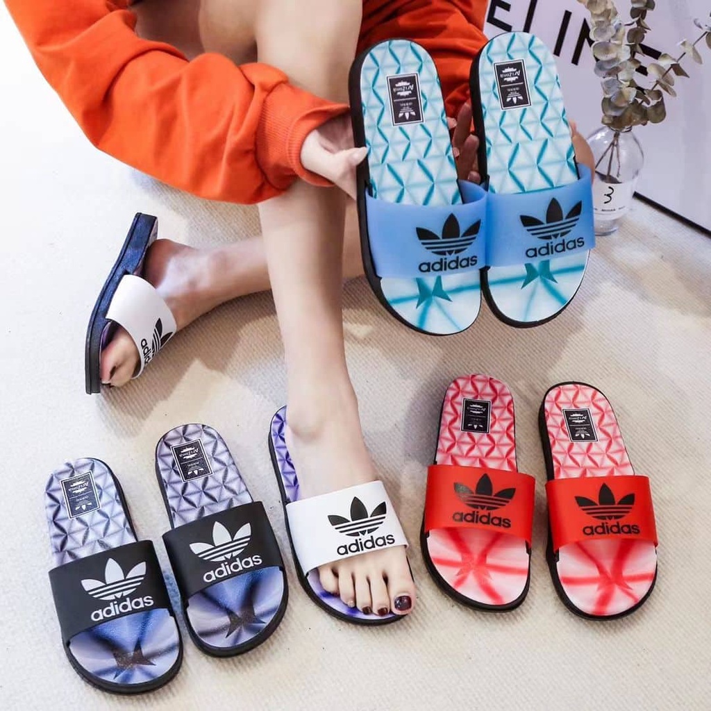 Adidas couple slippers on sale