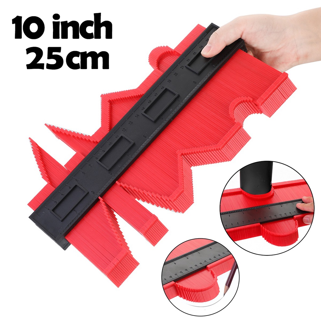 Shape Contour Gauge Duplicator Profile Measuring Angle Ruler Thickness ...