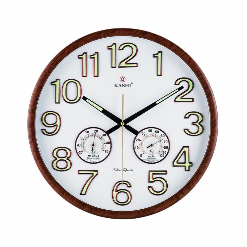 Kashi wall clock with super static floating needle and round face ...