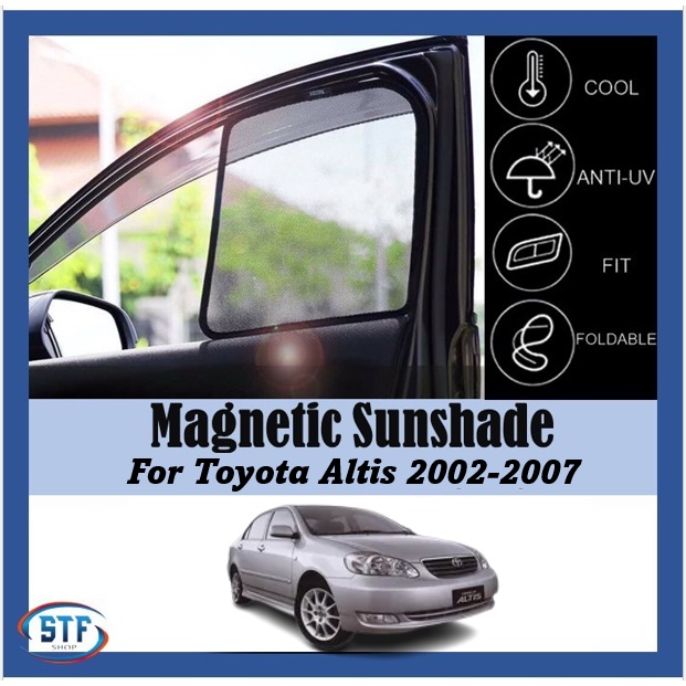 Toyota Altis 2002-2007 Magnetic Oem Sunshade 4pcs | Shopee Malaysia