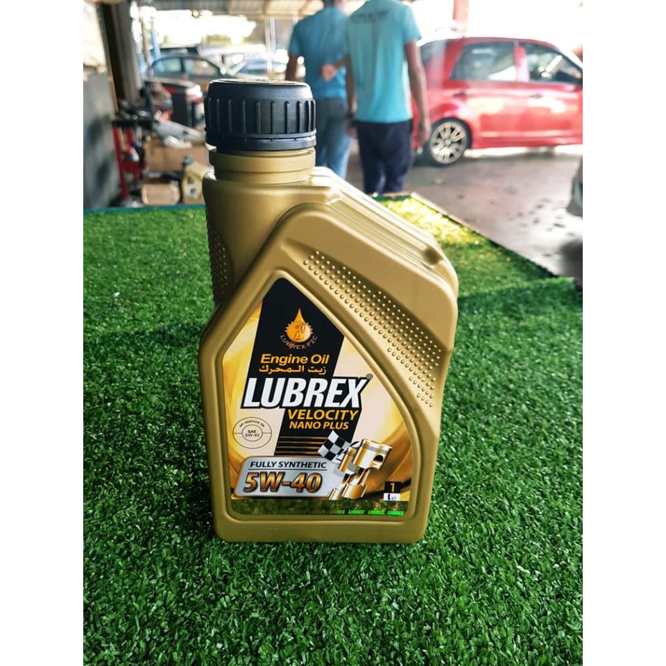 LUBREX 4L 5L ENGINE OIL FULLY SYNTHETIC VELOCITY NANO PLUS 5W40 API 4L