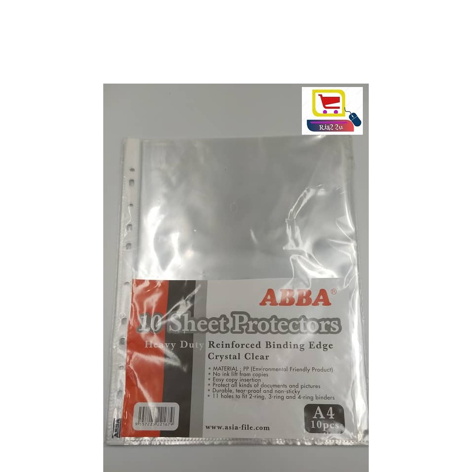 PP Sheet Protector A4 (10pcs) Shopee Malaysia