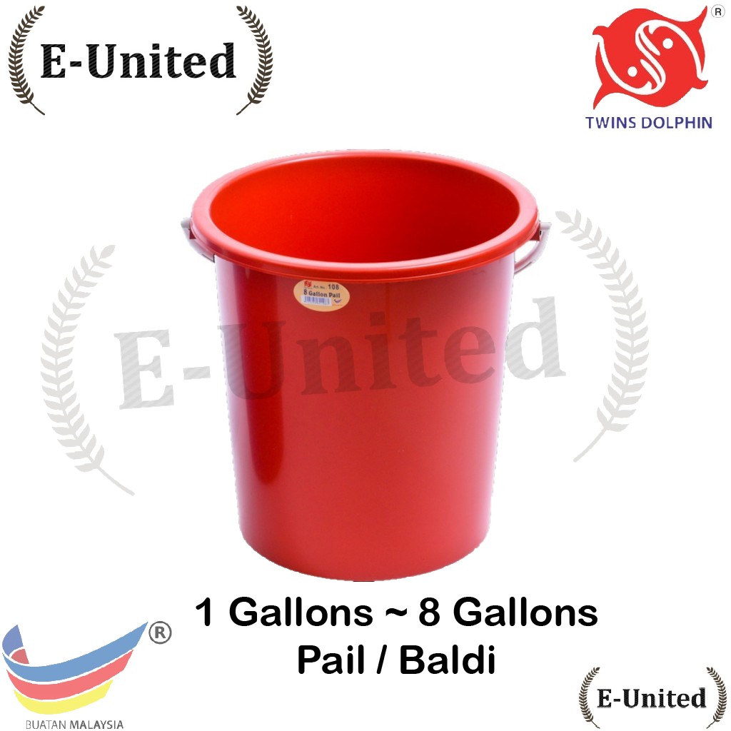 Twins Dolphin Bucket / Pail / Baldi / Basket (1 Gallon - 12 Gallon ...
