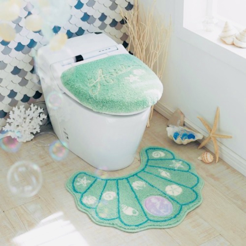 Japan Disney Store Ariel the Little Mermaid Shell Carpet Rug Floor Mat ...