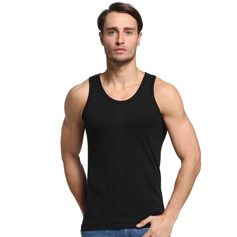 🔥 Men Singlets Cotton Tank Tops Underwear Mens Undershirt Shirts Male ...