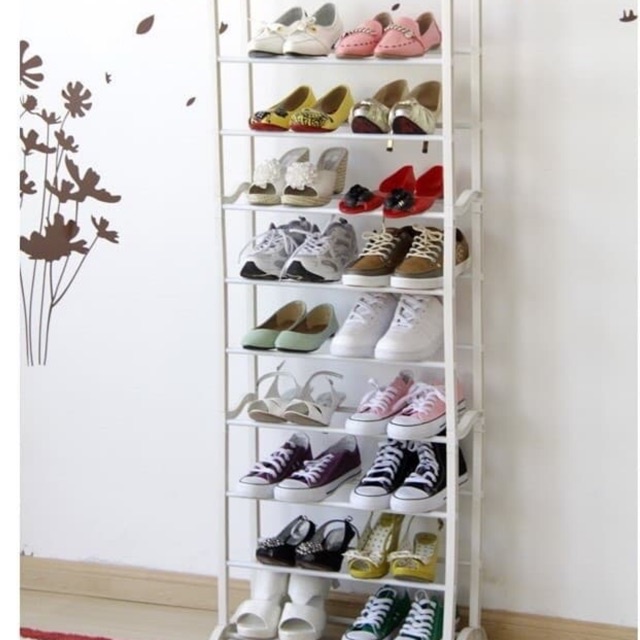 10 tier shoe rack shoe rack shoe rack portable shoe rack | Shopee Malaysia