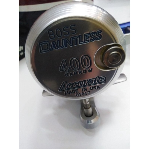 ACCURATE DAUNTLESS 400 NARROW / 400L (2 SPEED) TWIN DRAG BC REEL