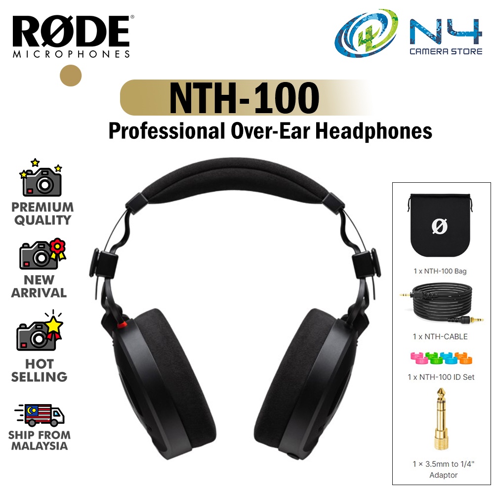 RODE NTH-100 Professional Over-Ear Headphones NTH100 | Shopee Malaysia