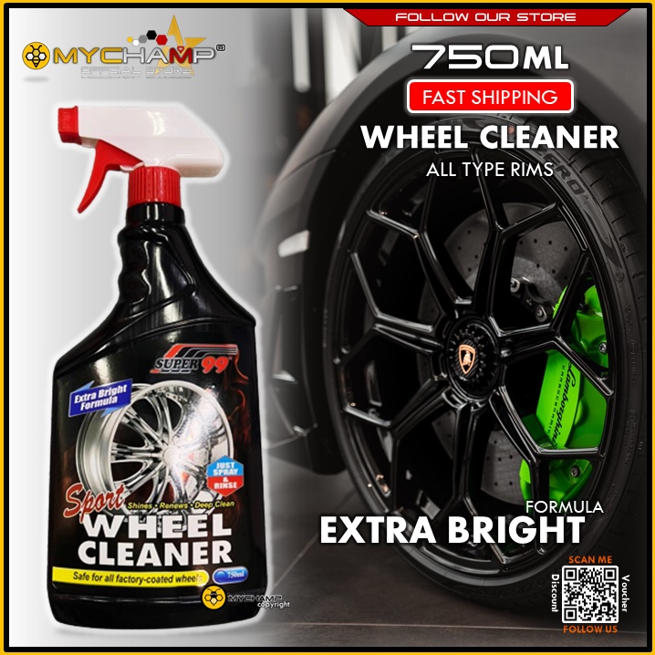 Super 99 - Wheel Cleaner 750ML ( sport rim / wheel cleaner iron dirty ...