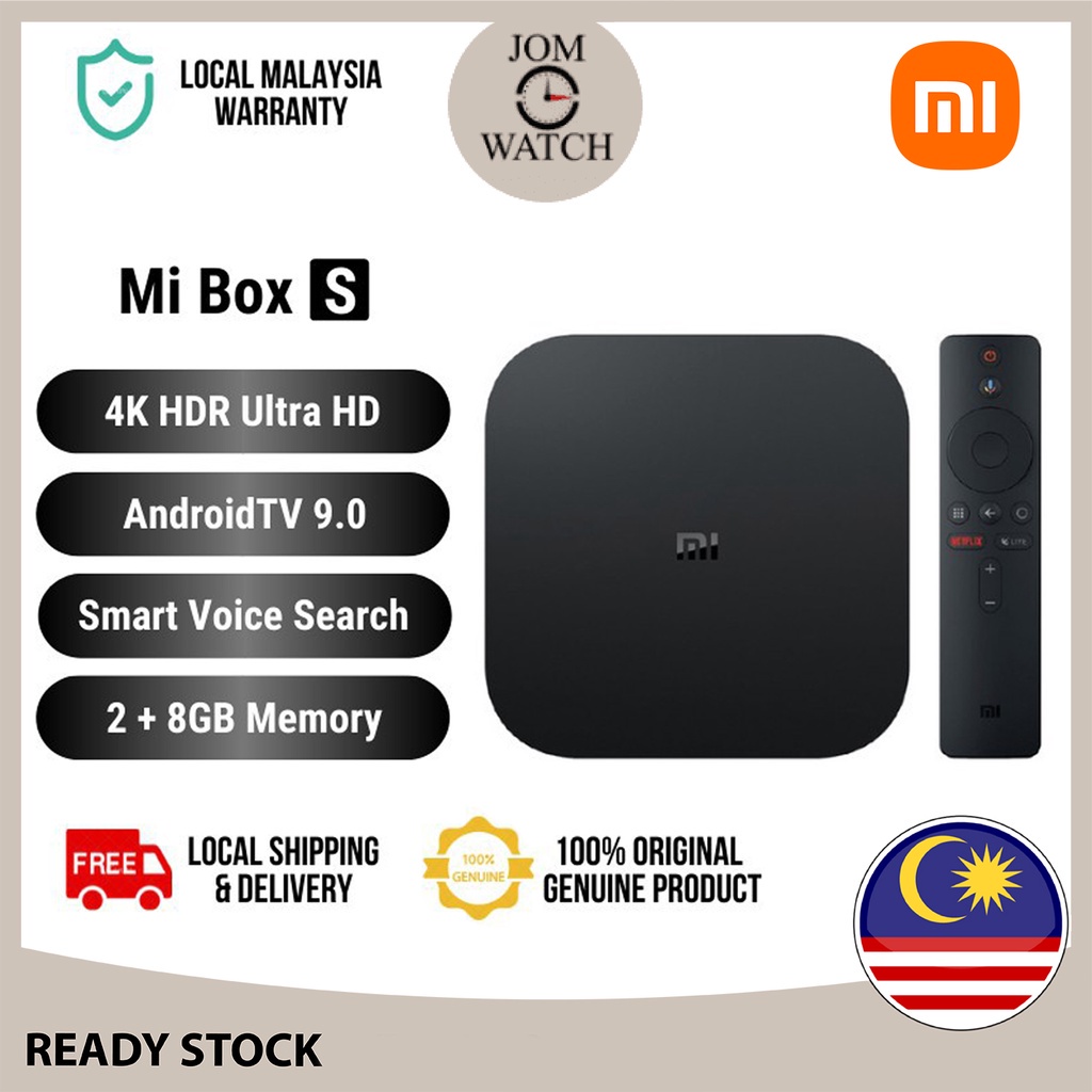 Global Version TV Mi Box S 4K HDR Android TV Box With Google Assistant