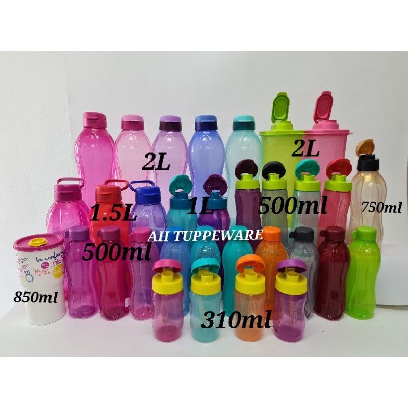 TUPPEWARE ECO BOTTLE 2L / 1.5L / 1L / 750ML / ECO 500ML | Shopee Malaysia