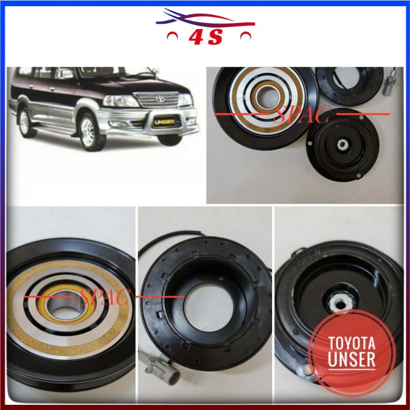 TOYOTA UNSER COMPRESSOR (TYPE 10PA15C) MAGNETIC CLUTCH PULLY | Shopee ...