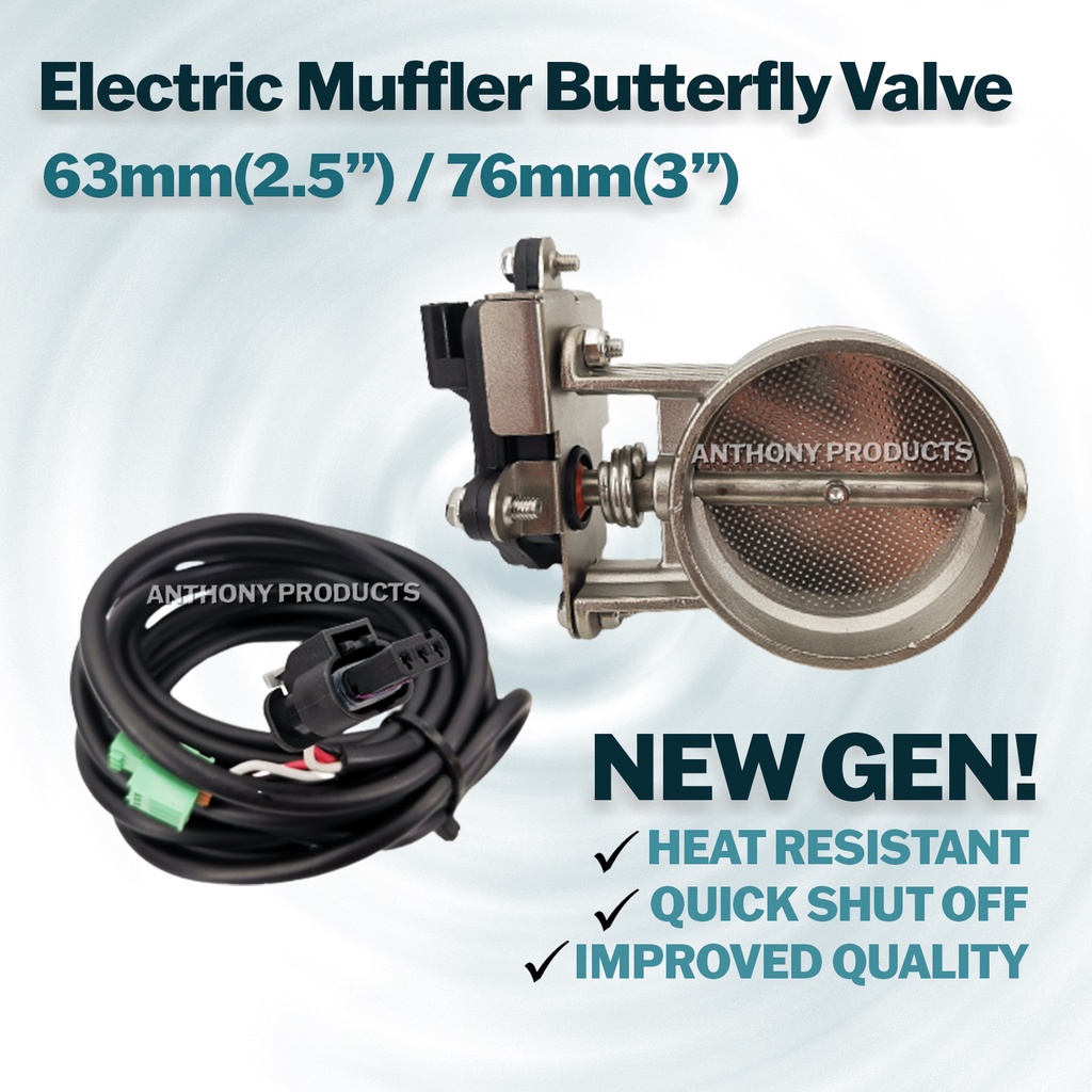 Electric Stainless Steel Exhaust Control Muffler Valve Set Vacuum ...