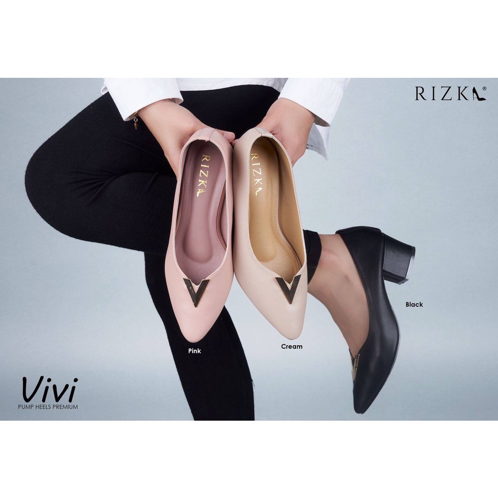 🔥 READY STOCK 🔥 KASUT KERJA TUMIT RIZKA VIVI PUMP HEALS PREMIUM 🔥HOT ...