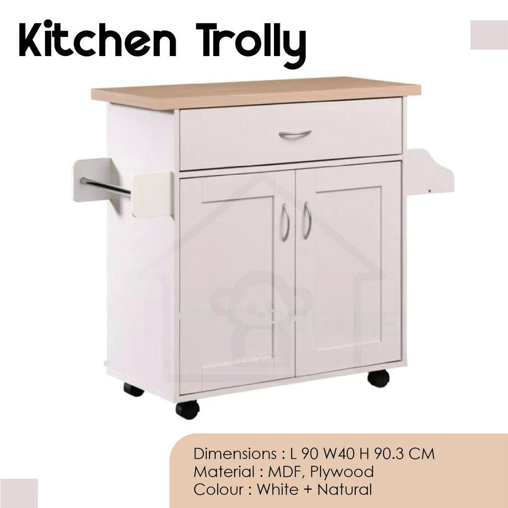 KITCHEN TROLLY / KITCHEN ISLAND MODERN DESIGN/KITCHEN CART/KITCHEN TROLLEY/TROLLEY/ROLLING CART
