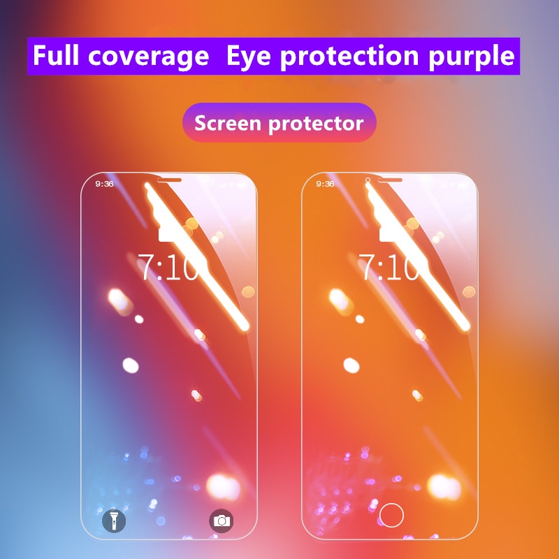 9H Purple protects eyes for iPhone 15/14/13/12/11/15 Pro Max/Pro Max/X ...