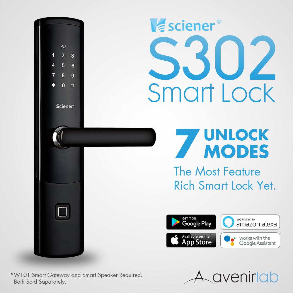 [NEW] Sciener S302 Smart Lock With 7 Unlock Modes With App Control And ...