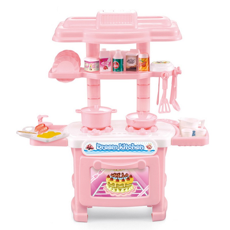 Children Kids Kitchen Cooking Toy Cooker Play Set Girl Kitchen Playset ...