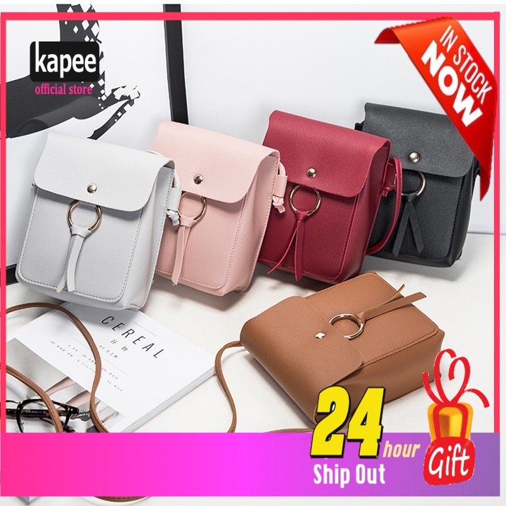 KAPEE New Small Bag Korean Style Shoulder Bag TwoLayer Crossbody Phone