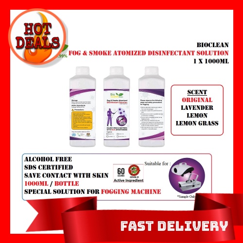 BEST SELLER [ Ready Stock ] BIOCLEAN 99.99 Fogging Fog Machines ...