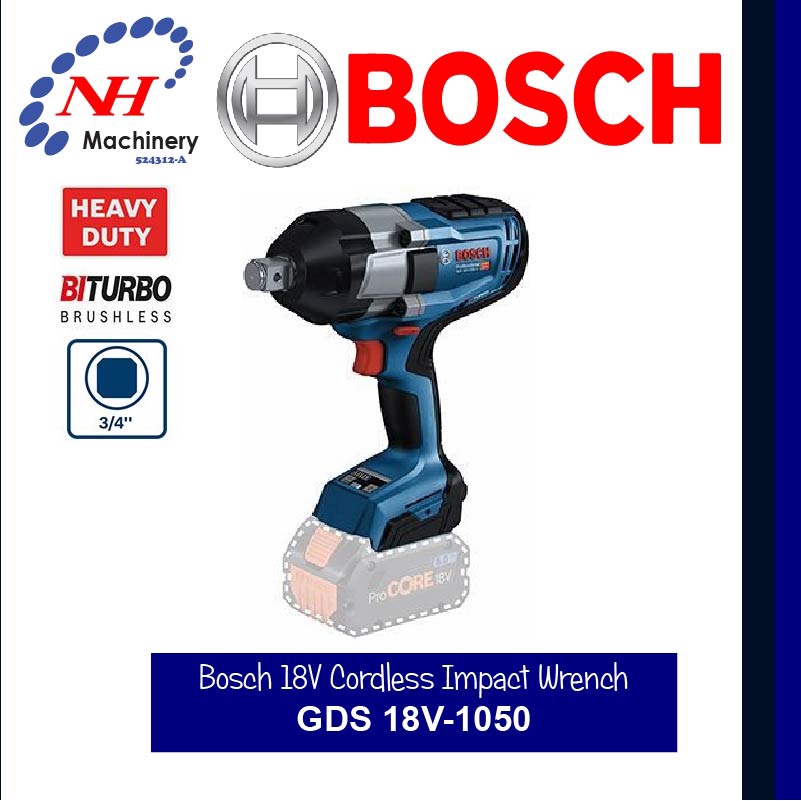 Bosch GDS 18V-1050 H - 18V Cordless Impact Wrench