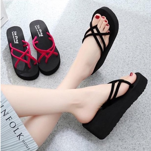 Flat Sandals For Women Summer Dressy Slip On Platform Sandals Cross-Strap Open Toe